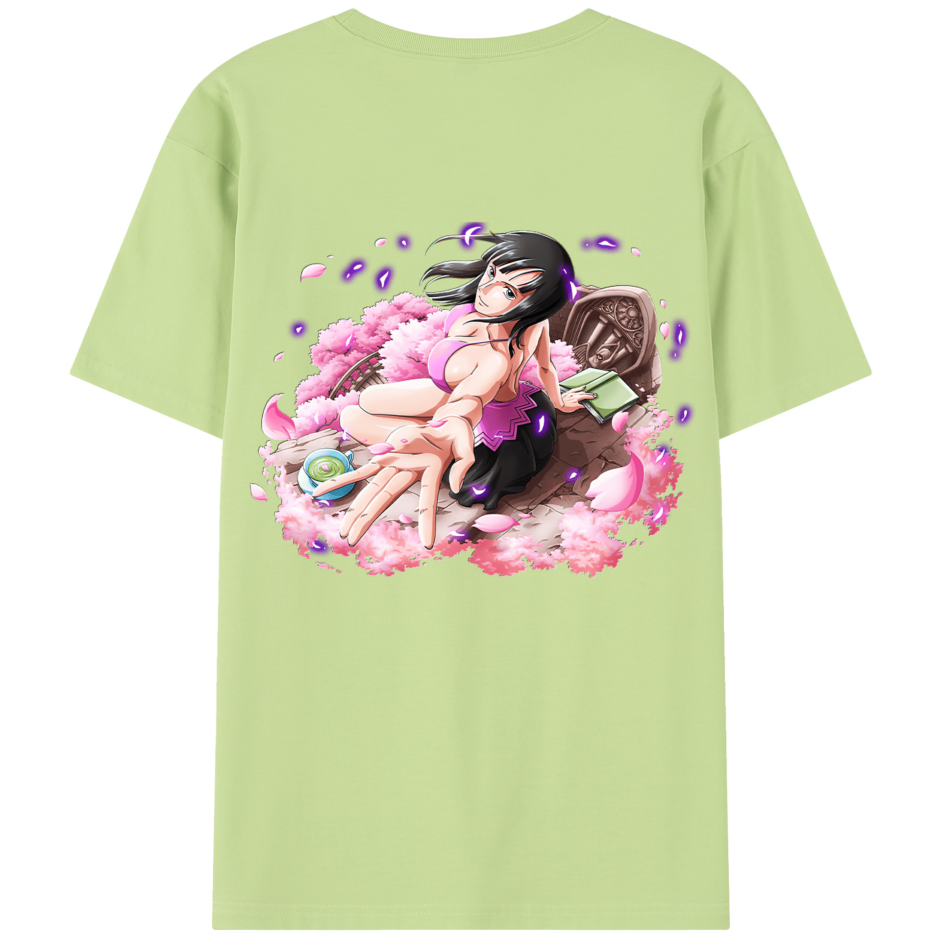 ワンピース ニコ・ロビン ONE PIECE Nico Robin 綿100％半袖Tシャツ（背面プリント）